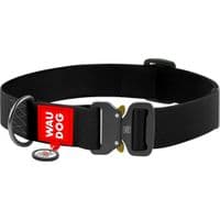 Ошейник для животных  WAUDOG Waterproof с QR паспортом XXL Ш 40 мм Д 43-70 см(черный) (28011)