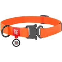 Ошейник для животных  WAUDOG Waterproof с QR паспортом L Ш 25 мм Д 31-49 см(оранжевый) (27864)