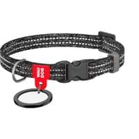 Ошейник для животных  WAUDOG Re-cotton с QR паспортом для котов и мелких пород собак XS серый (164011)