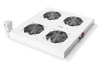 Блок вентиляторів DIGITUS 19" Roof, 4 fans, thermostat, RAL 7035