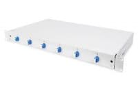 Оптична панель DIGITUS 19' 1U, 6xLC duplex, incl, Splice Cass, OS2 Color Pigtails, Adapter
