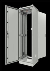 Шафа MIRSAN 19", 42U, IP54, зібрана, 600х600 мм з цоколем 100мм, чорна