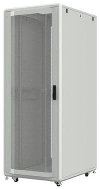 Шафа MIRSAN 19", 46U, GTS, перфорація 63%, зібрана, 600x1000 мм, сіра