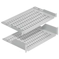 Полиця MIRSAN 19", 1U, консольна, глибина 200 мм, сіра