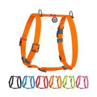 Шлей для собак WAUDOG Waterproof Н-образная анатомическая L оранжевая (32634)