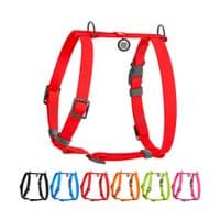 Шлей для собак WAUDOG Waterproof Н-образная анатомическая М красный (32813)