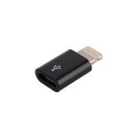 Дата кабель Lightning to Micro USB Lapara (LA-Lightning-MicroUSB-адаптер чорний)