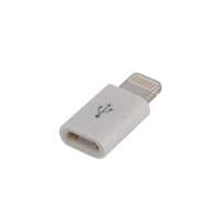 Дата кабель Lightning to Micro USB Lapara (LA-Lightning-MicroUSB-адаптер білий)