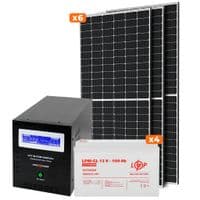Сонячна електростанція (СЕС) Стандарт (без комплектуючих) 4kW АКБ 4.8kWh Gel 100 Ah