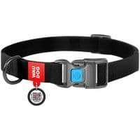 Ошейник для животных WAUDOG Waterproof с QR паспортом Ш 25 мм Д 34-49 см черный (27721)