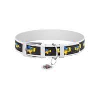 Ошейник для животных WAUDOG Design с QR паспортом "Дом" XL Ш 35 мм Д 46-59 см (белый) (3606-0230-15)