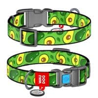 Ошейник для животных WAUDOG Nylon "Авокадо" пластиковый фастекс XXL (284-0048)