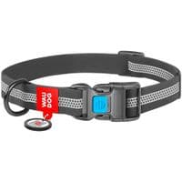 Ошейник для животных WAUDOG Waterproof пластиковая пряжка L Ш 25 мм Д 34-49 см серый (261411)