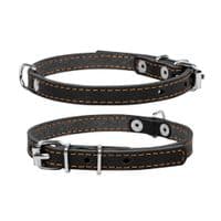 Ошейник для животных Collar одинарный Ш 20 мм Д 32-40 см черный (01331)