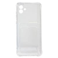 Бампер для Samsung Galaxy A04 (A045)/M13 5G, with pocket, Transparent