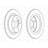 Гальмівний диск FERODO DDF2612C