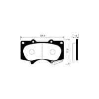 Гальмівні колодки HI-Q SP2033