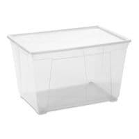 Контейнер для хранения DEA home Easy прямоугольный на колесах Прозрачный 46 л (20081)