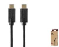 Кабель для передачи данных USB-C — USB-C, 1,5 м, черный, Хама (00086409)