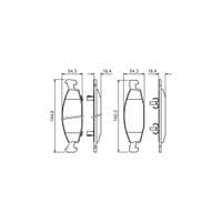 Тормозные колодки Bosch 0 986 424 666