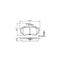 Тормозные колодки Bosch 0 986 466 700
