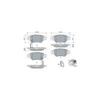 Тормозные колодки Bosch 0 986 494 014