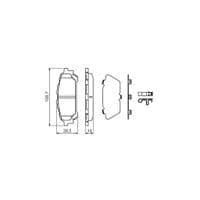 Тормозные колодки Bosch 0 986 494 232