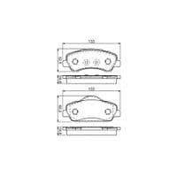 Тормозные колодки Bosch 0 986 494 713