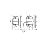 Тормозные колодки Bosch 0 986 495 305