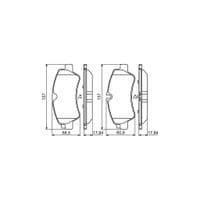 Тормозные колодки Bosch 0986494796
