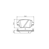 Тормозные колодки Bosch 0986494797