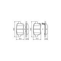 Тормозные колодки Bosch 0986494802