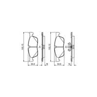 Тормозные колодки Bosch 0986494831