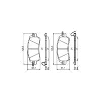 Тормозные колодки Bosch 0986494832