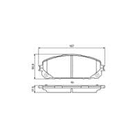 Тормозные колодки Bosch 0986495404