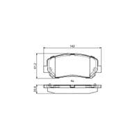 Тормозные колодки Bosch 0986495405