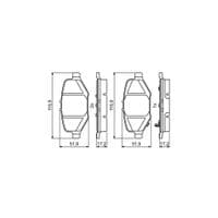 Тормозные колодки Bosch 0986495397
