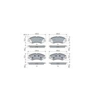 Тормозные колодки Bosch 0 986 494 980