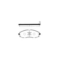 Тормозные колодки HI-Q SP1099