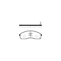 Тормозные колодки HI-Q SP1116