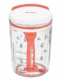 Экспресс смеситель для теста Tefal 900 мл, пластик, бело-красный