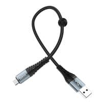 Кабель Hoco X38, Micro-USB, 2.4A, Black, длина 1м, BOX