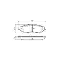 Гальмівні колодки Bosch 0 986 494 172