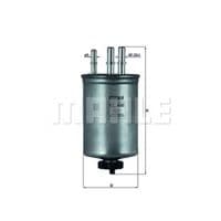 Фильтр топливный Mahle KL446