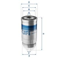 Фильтр топливный UFI 24.379.01