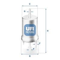 Фильтр топливный UFI 31.832.00
