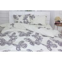 Постельное белье MirSon Сатин 22-1279 Butterflies at dawn Евро (2200003578751)