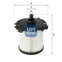 Фільтр паливний UFI 26.074.00