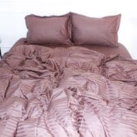 Пододеяло MirSon Satin Stripe 30-0006 Dark Brown 200х220 см (2200005249611)