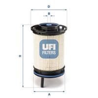 Фільтр паливний UFI 26.130.00